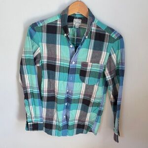 J. Crew Men's Multicolor Plaid Button Down Shirt